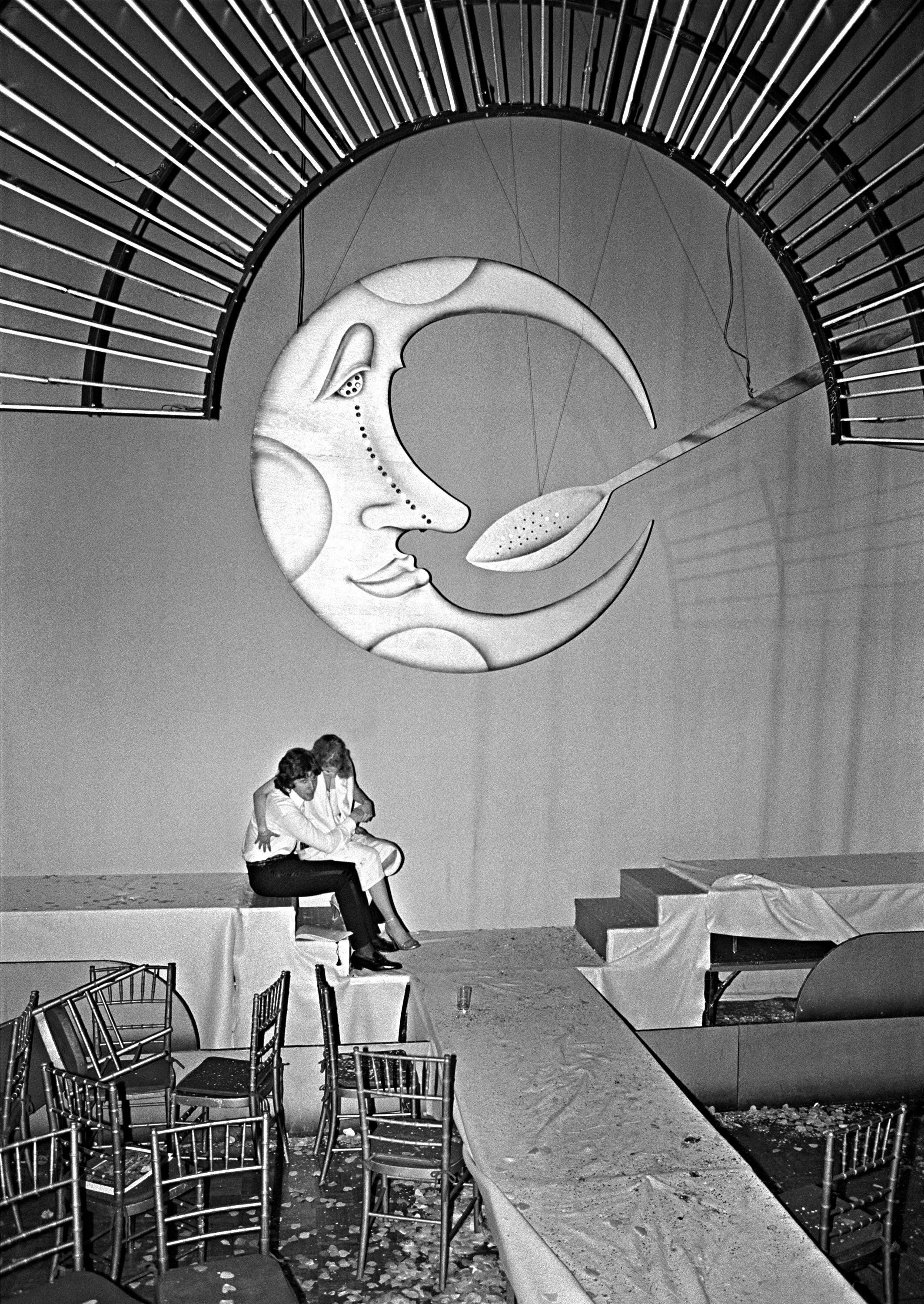 The iconic Studio 54 disco moon that was always watching.
